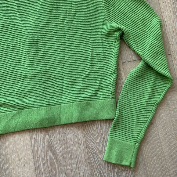 Wilfred Aritzia Light Cropped Linen-Blend Cardigan Green SzS - Picture 8 of 11